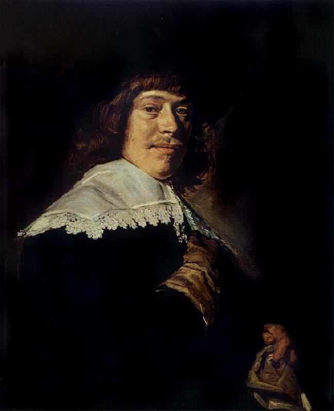 Frans Hals Portrait of a young man holding a glove Germany oil painting art